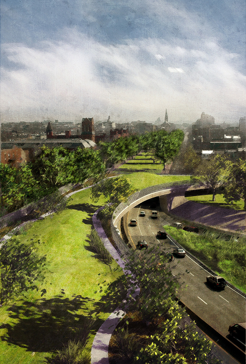 BQE Cobble Hill. Brooklyn, NY. Credit: DLANDstudio pllc.