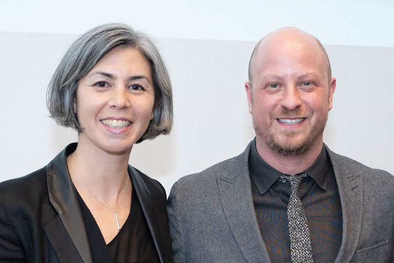 Kim Yao, AIA, and Benjamin Prosky, Assoc. AIA, at the 2020 Board Inaugural in December 2019. Photo: Sam Lahoz.