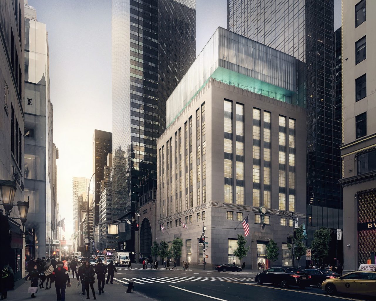 Tiffany & Co Fifth Ave Flagship renovation by OMA. Image: OMA.