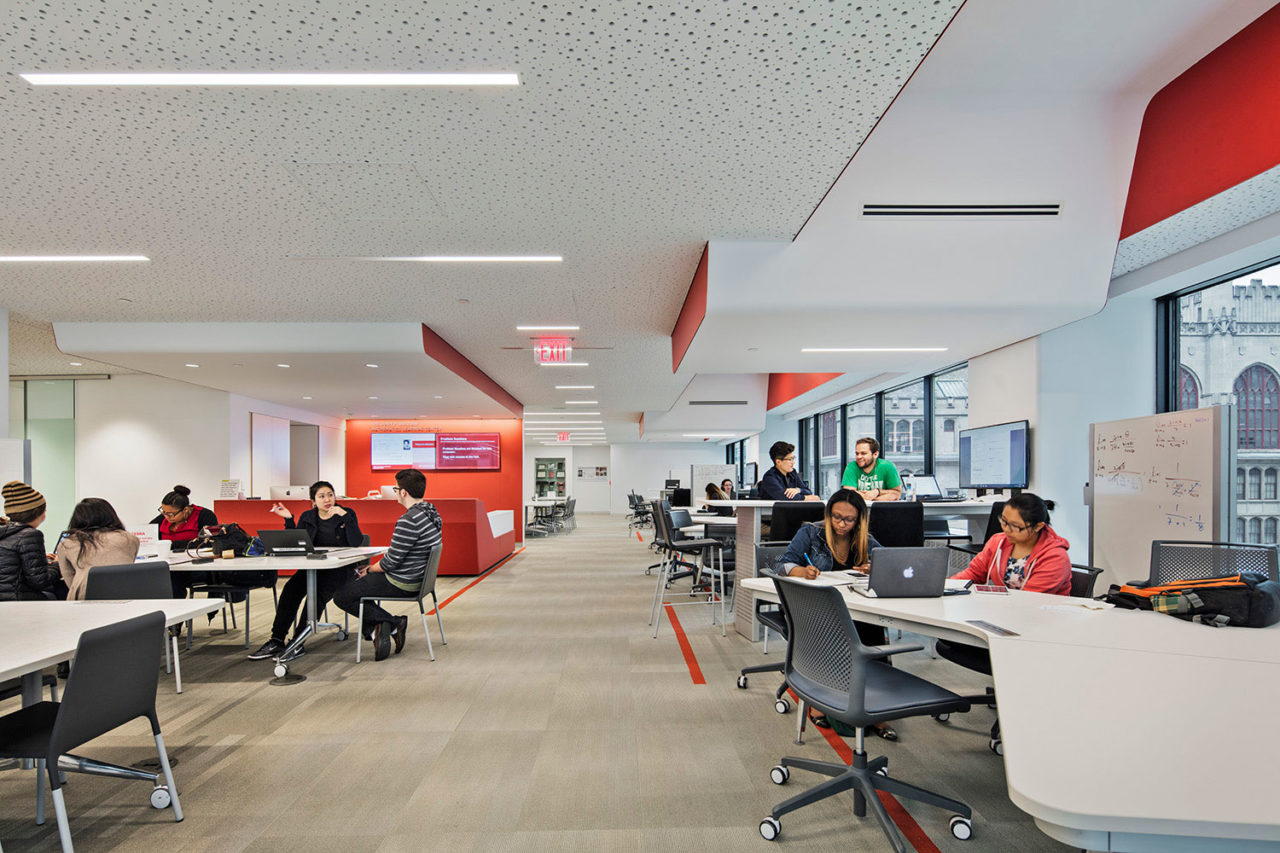Leon and Toby Cooperman Library, Hunter College, City University of New York, New York, NY. Photo: Eduard Hueber.