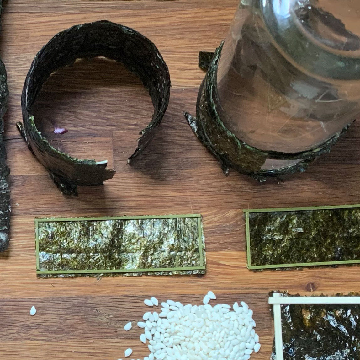 Camille Lanier, an undergraduate at Columbia University, and David Mann, AIA, Founder, MR Architecture + Decor, won audience favorite and judges' favorite for their whimsical miniature restaurant, Ms Nori's.