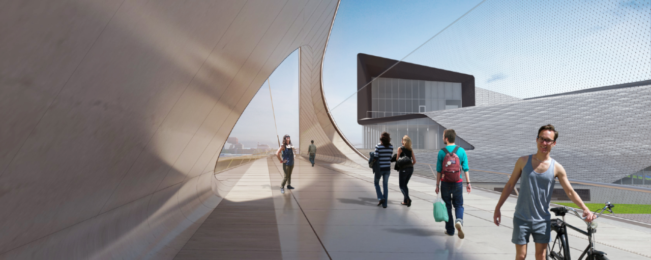 Colorado Springs Pedestrian Bridge by Diller Scofidio + Renfro. Image: Diller Scofidio + Renfro.