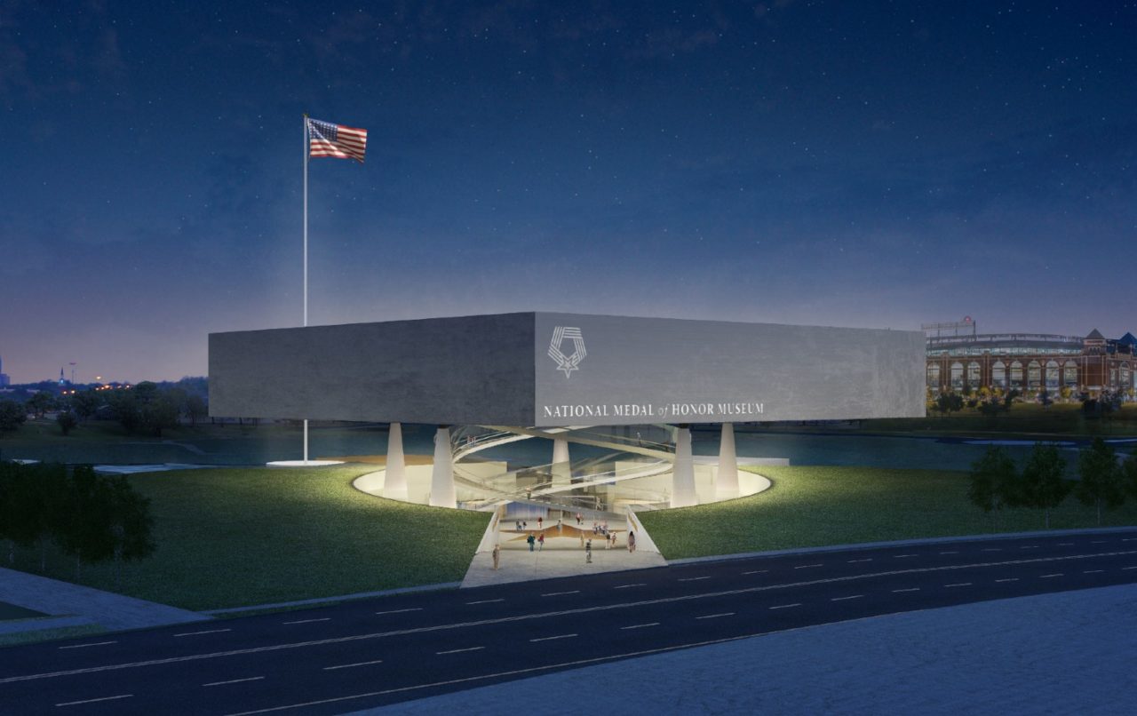 National Medal of Honor Museum by Rafael Viñoly Architects. Image: Rafael Viñoly Architects. 