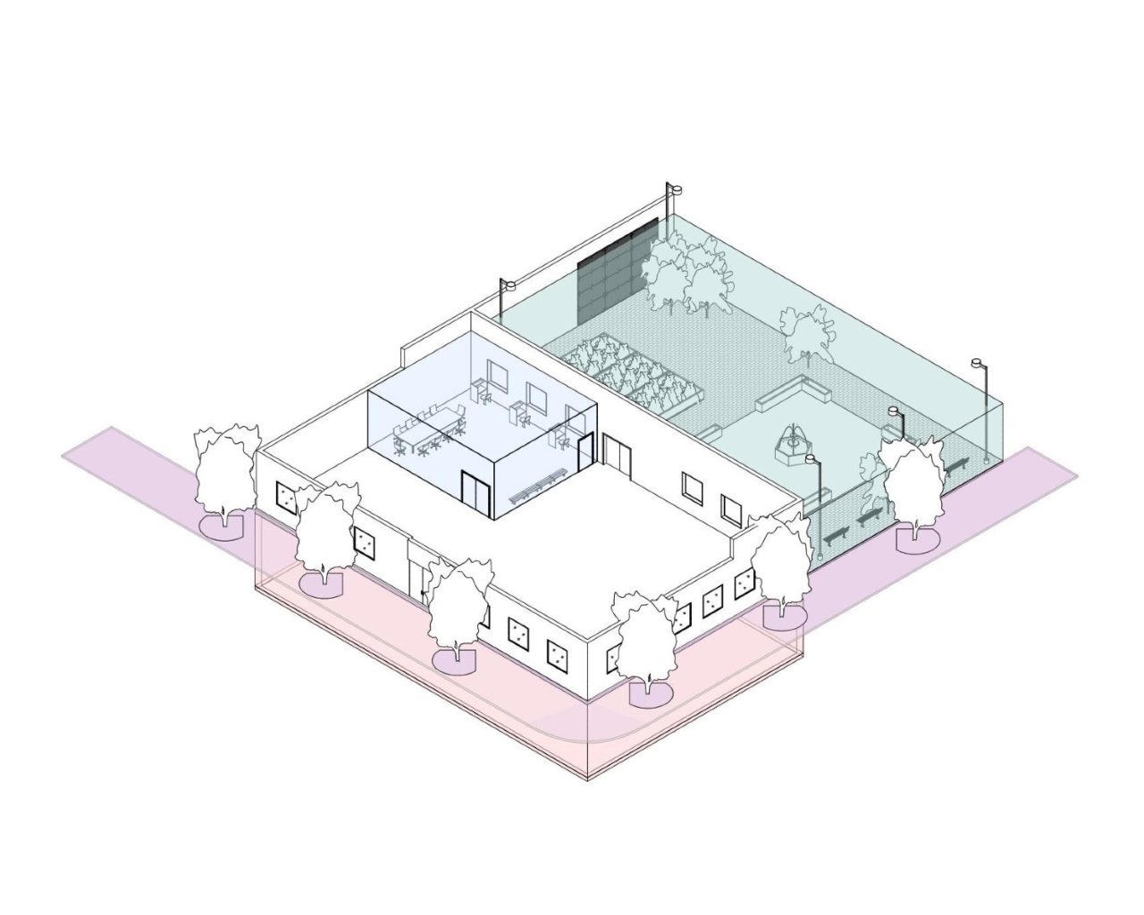 Understanding the power of program: how to activate spaces to generate community development and resiliency. Image by Sarah Ahmad and Vera A. Voropaeva. 