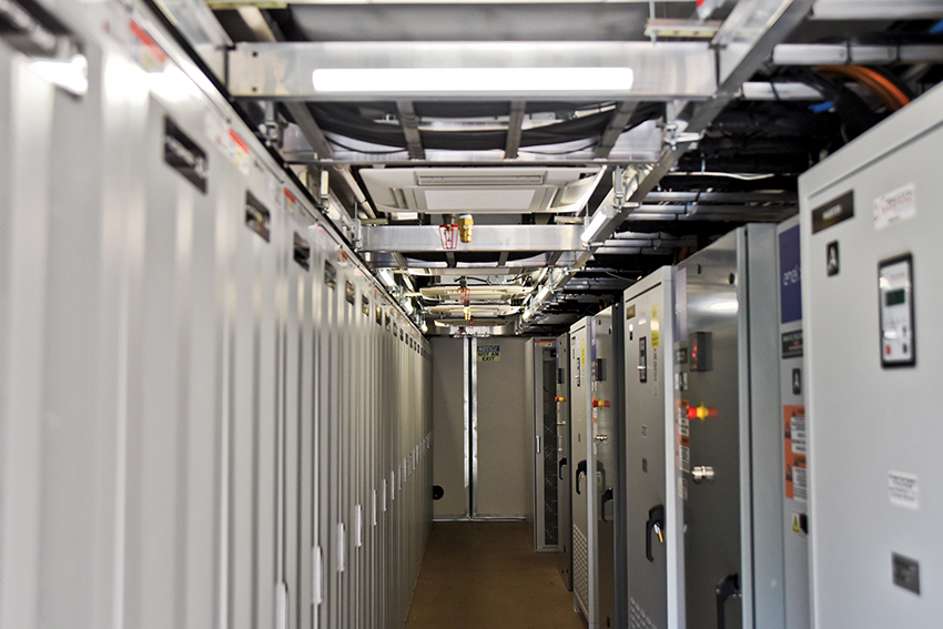 The lithium battery from Enel X at the Marcus Garvey Apartments. Photo: Courtesy of Enel X.