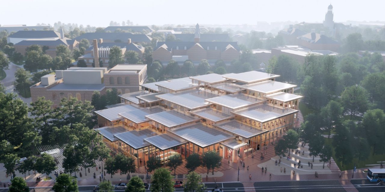 Student Center for Johns Hopkins University by BIG - Bjarke Ingels Group. Image: BIG - Bjarke Ingels Group.