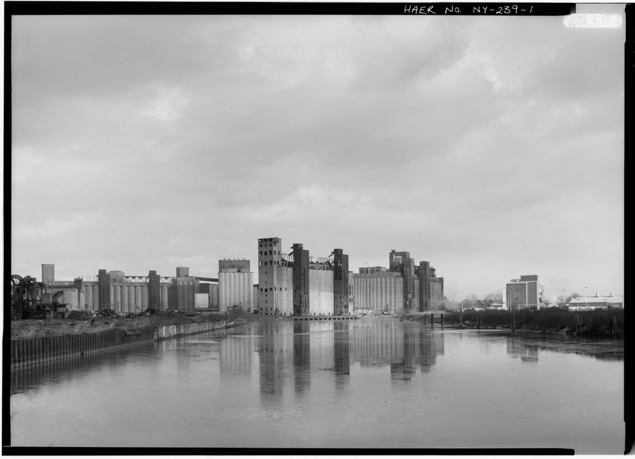 A still of Silo City from Valgora’s AIA Film Challenge 2020 submission by Jack Catalanotto (film), STUDIO V Architecture (design), and Silo City (client). Photo: Library of Congress.