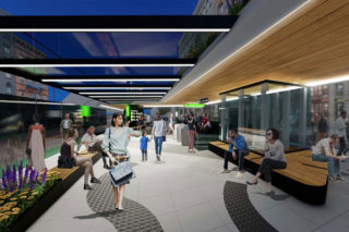 Return to Service: Public Transit. Architect: AECOM. Location: New York, Paris, London, and other cities with legacy public transit systems. Image: Courtesy of AECOM.