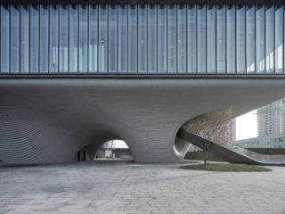 LAND Community Center. Architect: EID Architecture. Collaborating Architect: ZHOYU. Landscape Architect: GZ S.P.I. Landscape Design Co., Ltd.. Location: Xi'an, China. Photo: Lujing Architectural Photography.