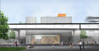 Make the Road New York Community Center. Architect: TEN Arquitectos with Andrea Steele Architecture. Location: Queens, NY. Image: TEN Arquitectos/Enrique Norten with Andrea Steele Architecture/Andrea Steele.