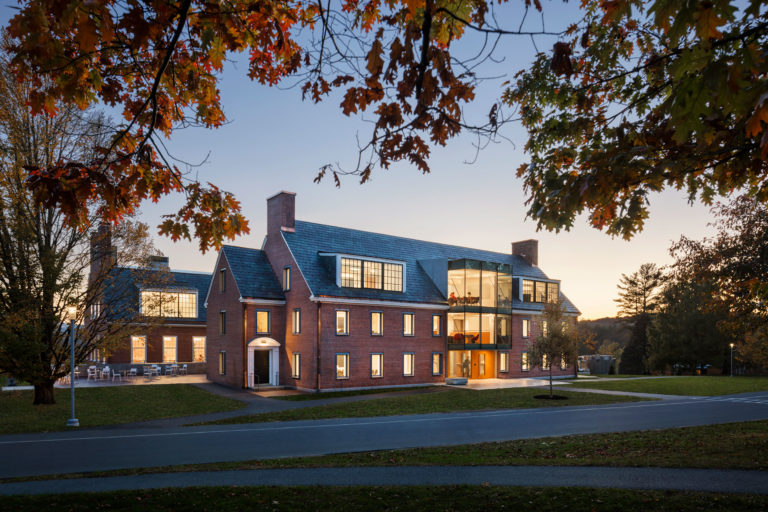 Bennington College Commons Renovation. Architect: Christoff:Finio Architecture. Landscape Architect: Reed Hilderbrand. Location: Bennington, VT. Photo: Scott Frances.