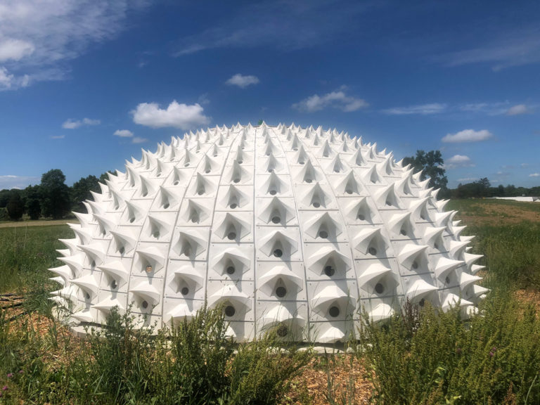 Pollinators Pavilion. Architect: Harrison Atelier. Location: Hudson, NY. Photo: Ariane Harrison.