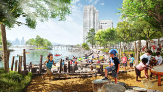 River Ring. Architect: BIG – Bjarke Ingels Group. Landscape Architect: James Corner Field Operations. Location: Brooklyn, NY. Photo: Courtesy of BIG – Bjarke Ingels Group.