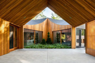 6 Square House. Architect: Young Projects. Landscape Architect: Coen+Partners. Location: Bridgehampton, NY. Photo: Alan Tansey.