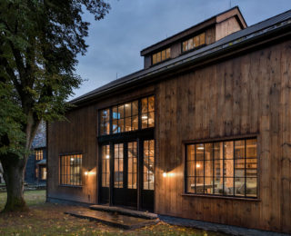Net Zero Farmhouse and Barn by Catherine Truman Architects, in Deerfield, MA. Photo: Nat Rea.