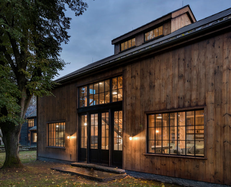 Net Zero Farmhouse and Barn by Catherine Truman Architects, in Deerfield, MA. Photo: Nat Rea.