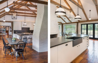 Net Zero Farmhouse and Barn by Catherine Truman Architects, in Deerfield, MA. Photo: Nat Rea.