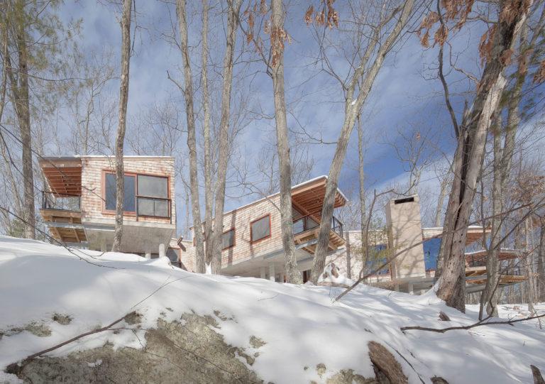 Bare Hill Residence by Peter Rose + Partners, in Harvard, MA. Photo: Matthew Snyder.
