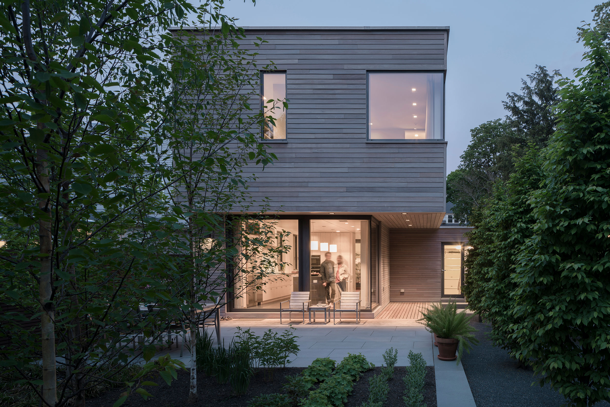 Courtyard House by Anmahian Winton Architects, in Cambridge, MA. Photo: Florian Holzherr.