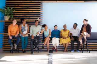 The team of Designing Justice + Designing Spaces. Photo: Oretola Thomas.