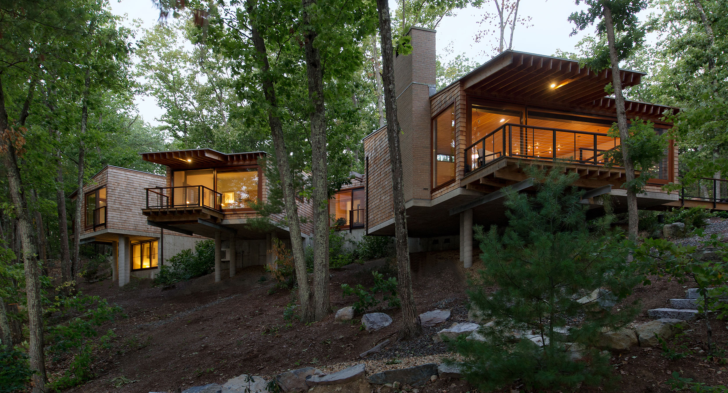 Bare Hill Residence by Peter Rose + Partners, in Harvard, MA. Photo: Chuck Choi.