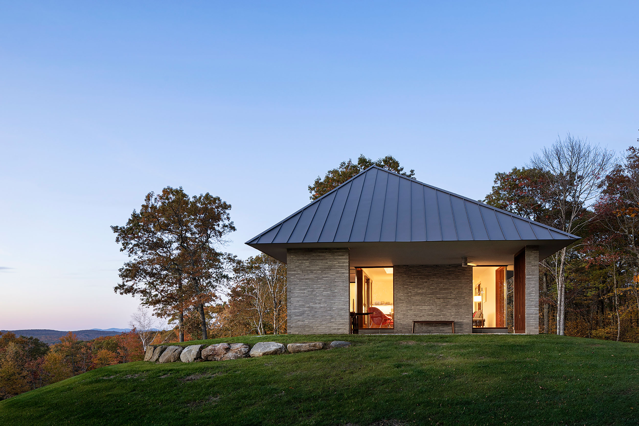 Mount Mauwee House by Paul Schulhof, AIA, in South Kent, CT. Photo: Michael Moran.