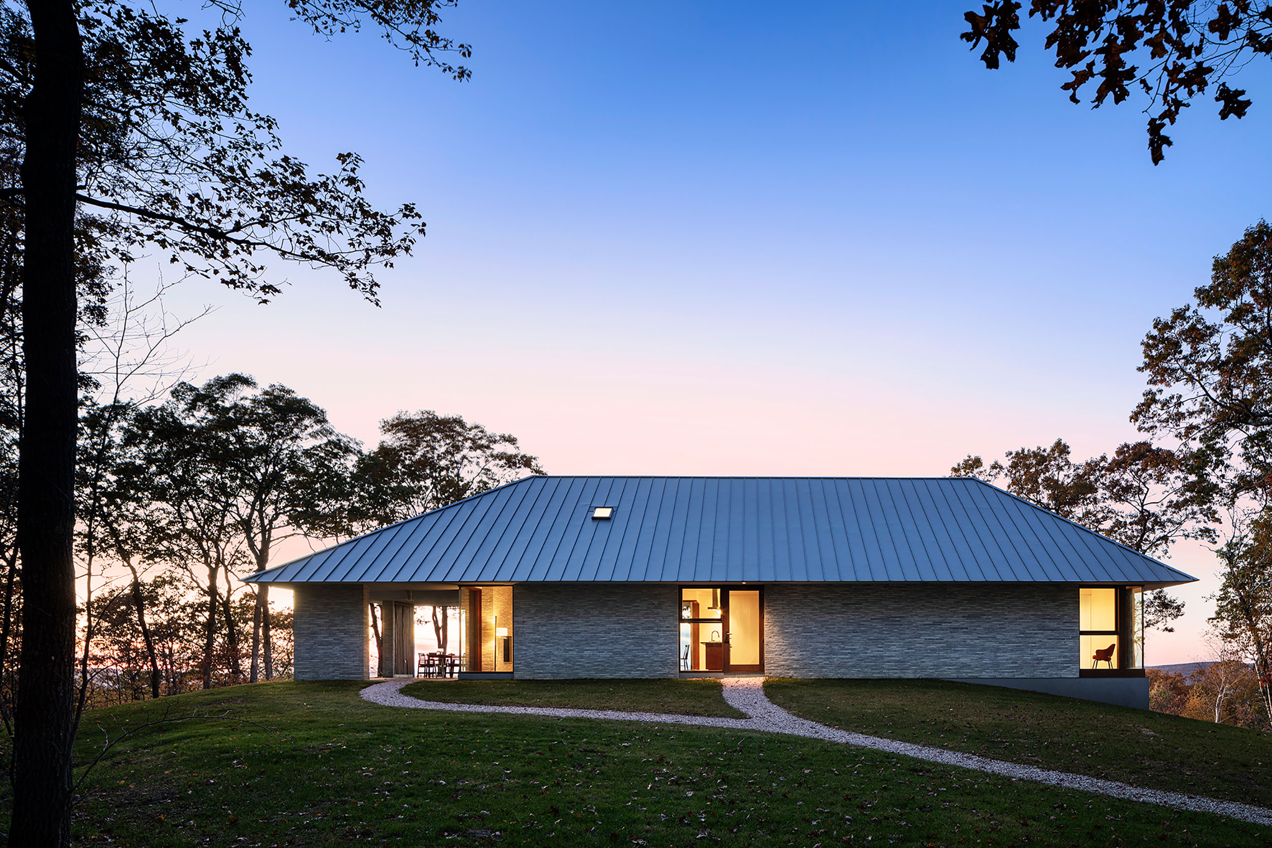 Mount Mauwee House by Paul Schulhof, AIA, in South Kent, CT. Photo: Michael Moran.