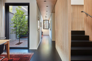 Courtyard House by Anmahian Winton Architects, in Cambridge, MA. Photo: Jane Messinger.