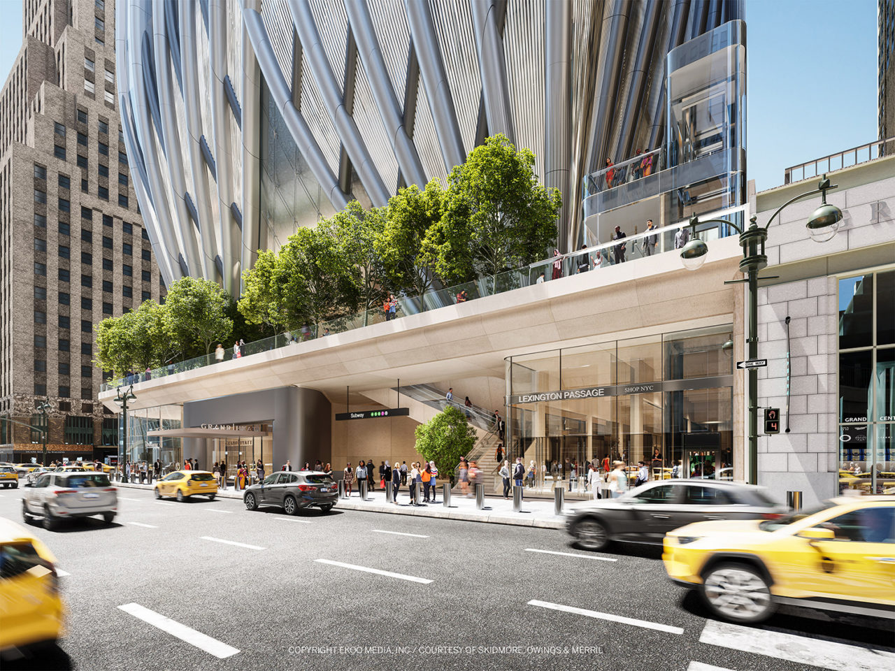 175 Park Avenue by SOM with Beyer Blinder Belle and James Corner Field Operations. Image: SOM with Beyer Blinder Belle and James Corner Field Operations.