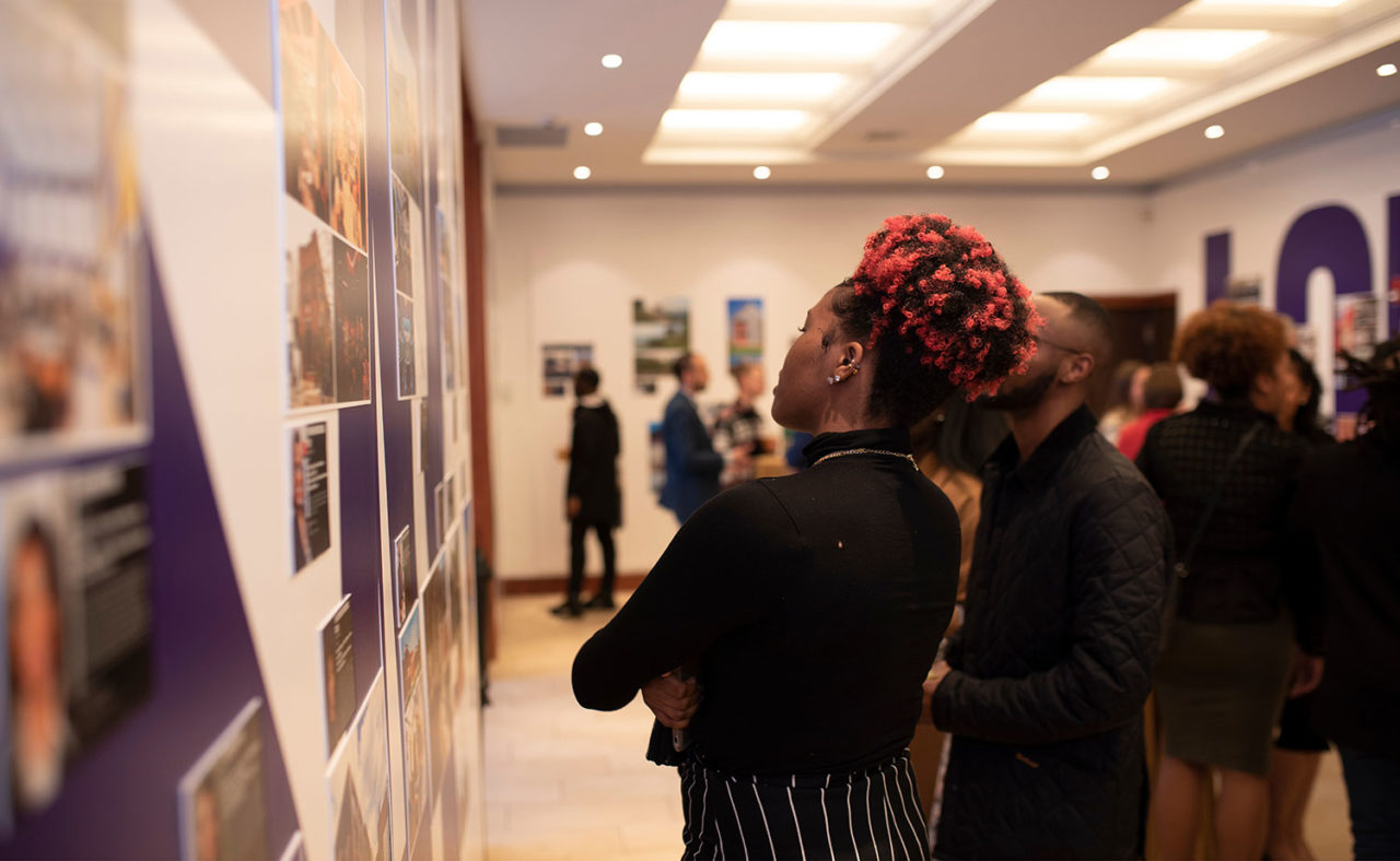 "SAY IT LOUD" exhibition installed at AIA Cleveland & AIA Ohio. Photo: Cleveland Cavalliers Photography.