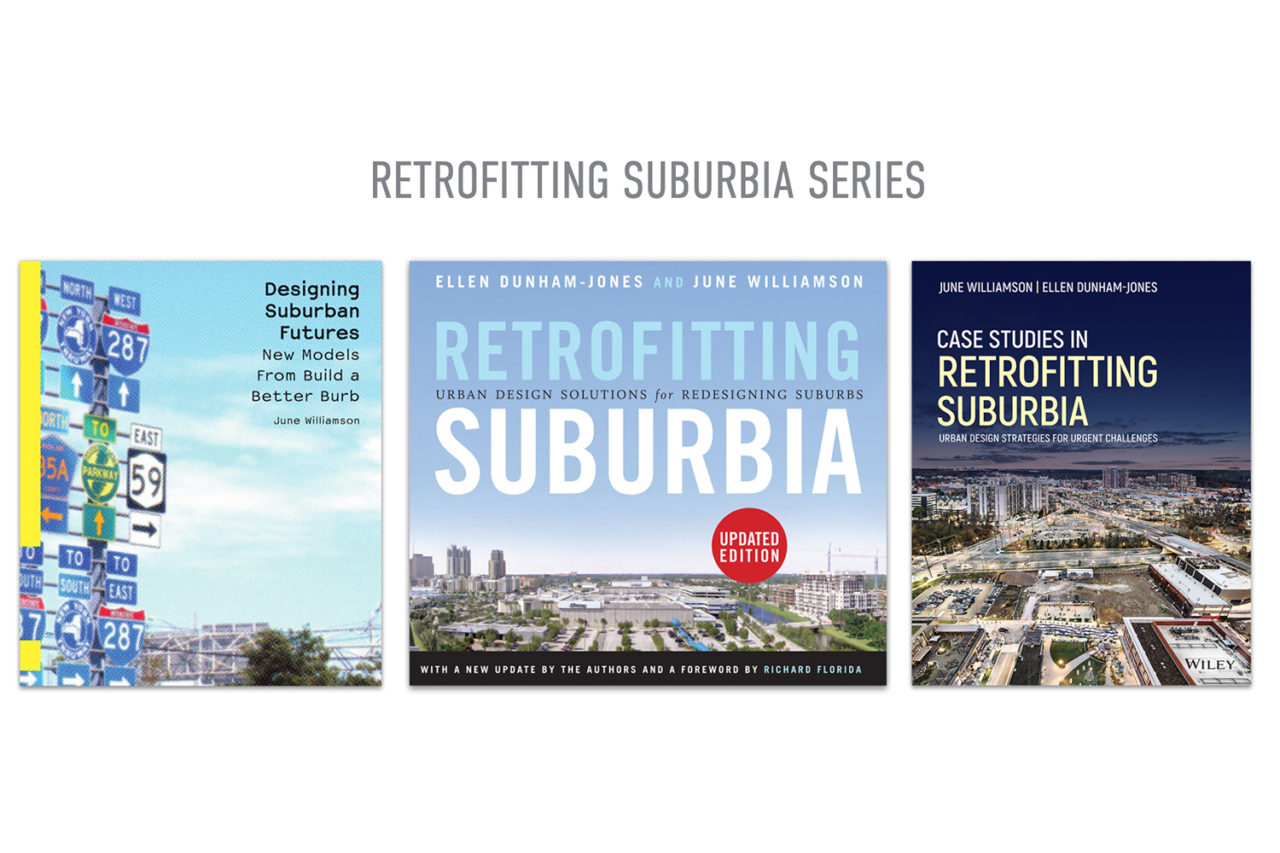 The Retrofitting Suburbia Series of books, authored or co-authored by June Williamson.