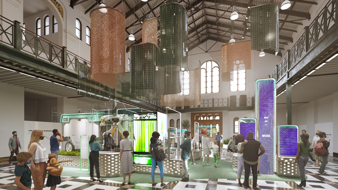 FUTURES at the Smithsonian’s Arts + Industries Building by the Rockwell Group. Image: Rockwell Group.