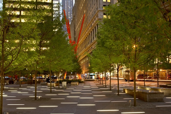Zuccotti Park, New York, NY. Photo: Robert Benson/Cooper Robertson.