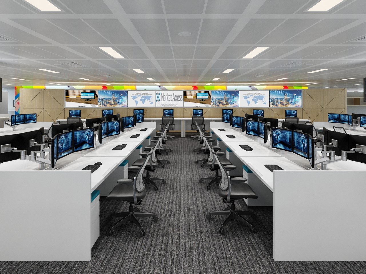 MarketAxess London expansion by Spacesmith. Photo: Stephen Bennett Photography. 