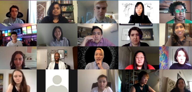 The AIANY Civic Leadership Program hosted a virtual launch event for the 2021 class. Image courtesy of Center for Architecture.
