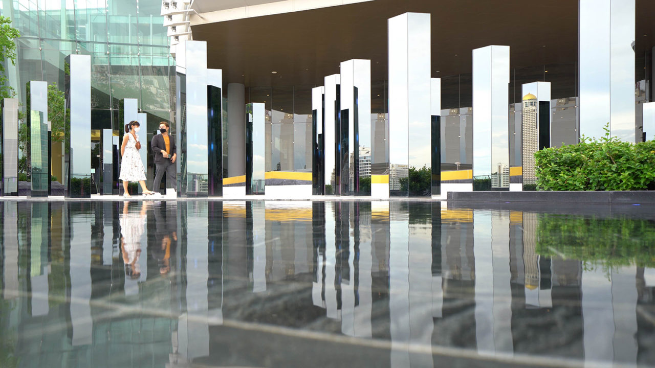 A photo of "Infinity Field" by SOFTlab during the day.