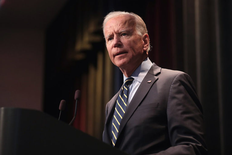 A photo of President Joe Biden, who proposed the American Jobs Plan.