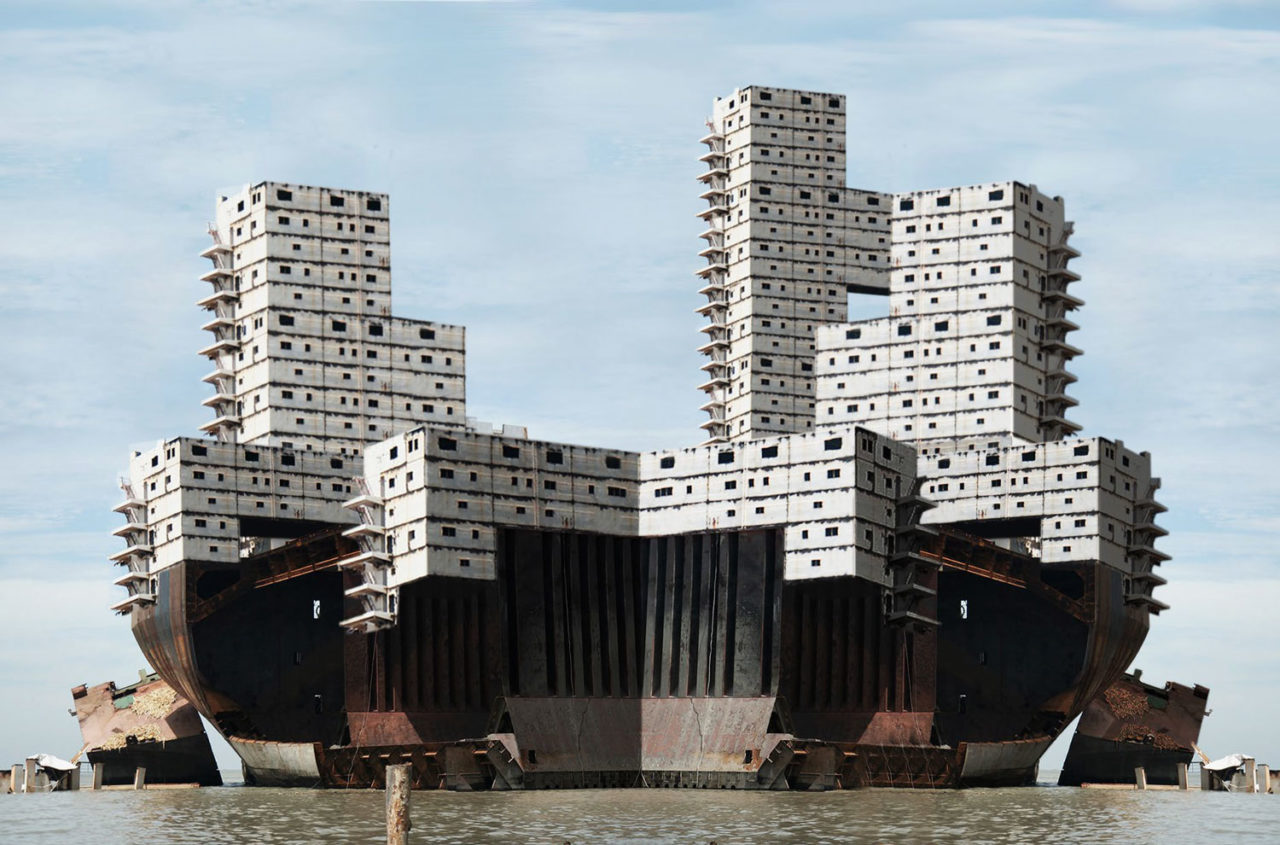 Soh Hee Oh (MArch ’21, Pratt), Ship Break Through. The material resources and coordinated labor are essential building blocks for building small communities.
