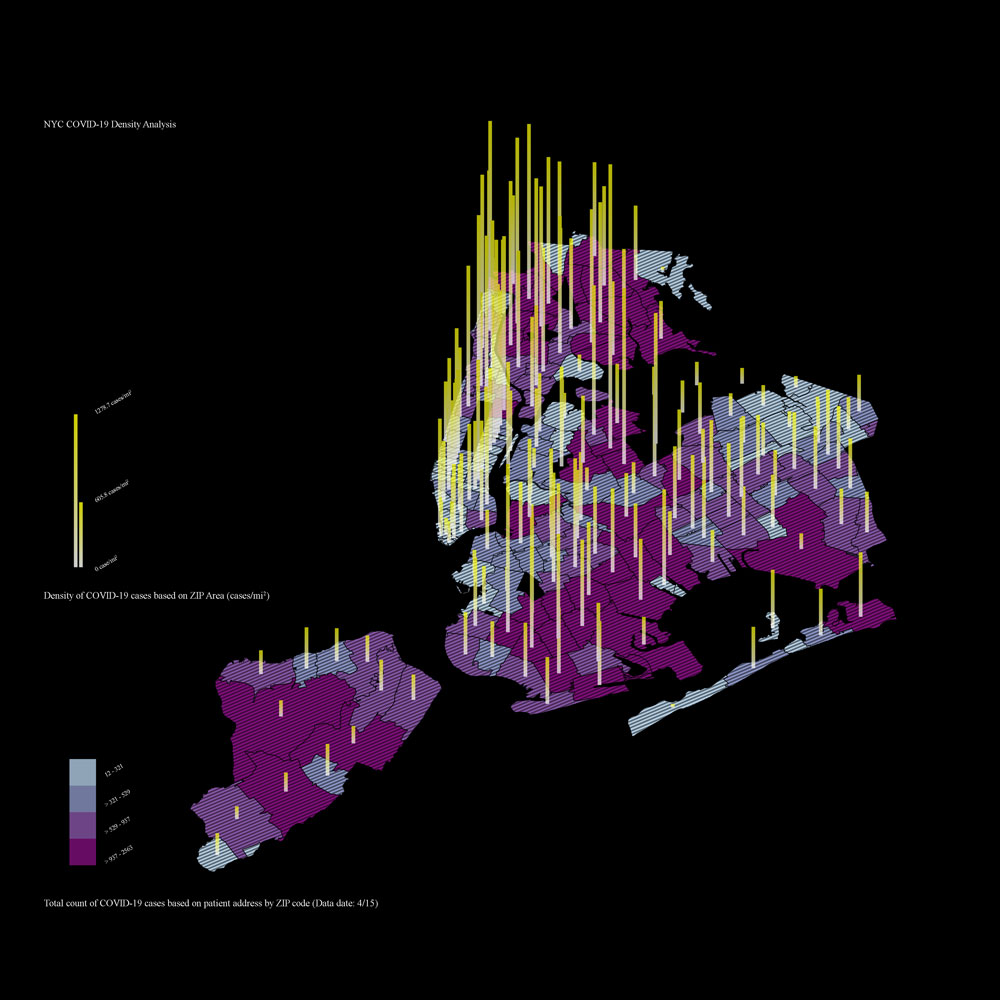 Doosung Shin, Qicheng Wu (MARch ’21, Cooper Union), Microclimate: The Pandemic and Inequity. Images: Doosung Shin and Qicheng Wu.