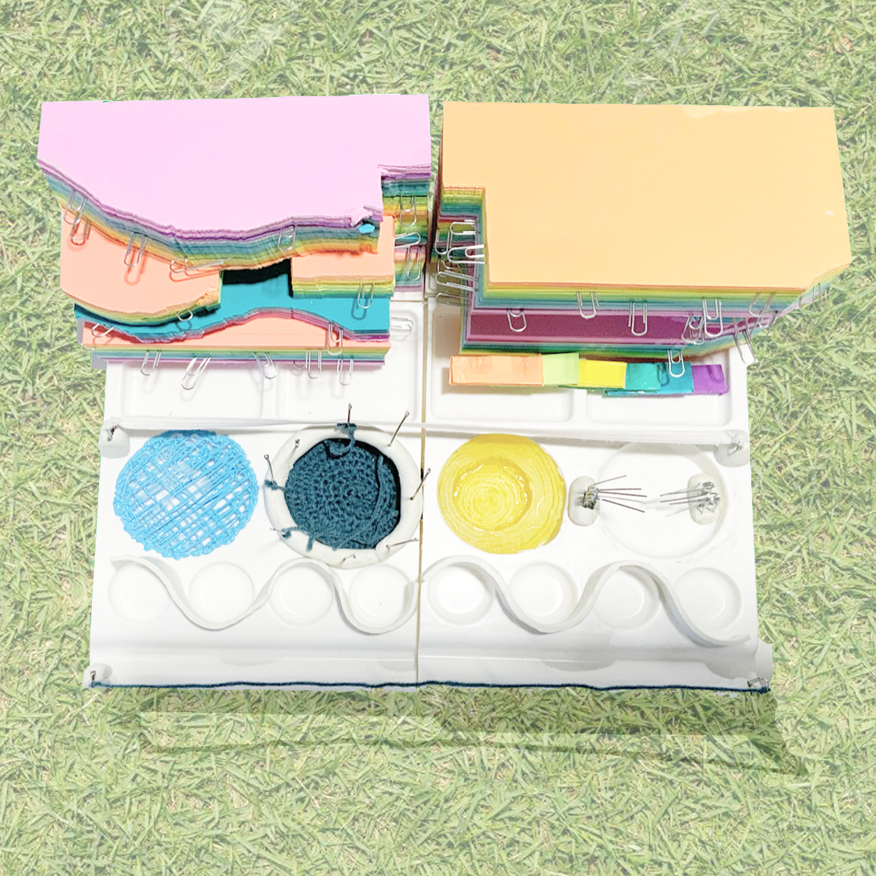 A photo of Colorful Grid.