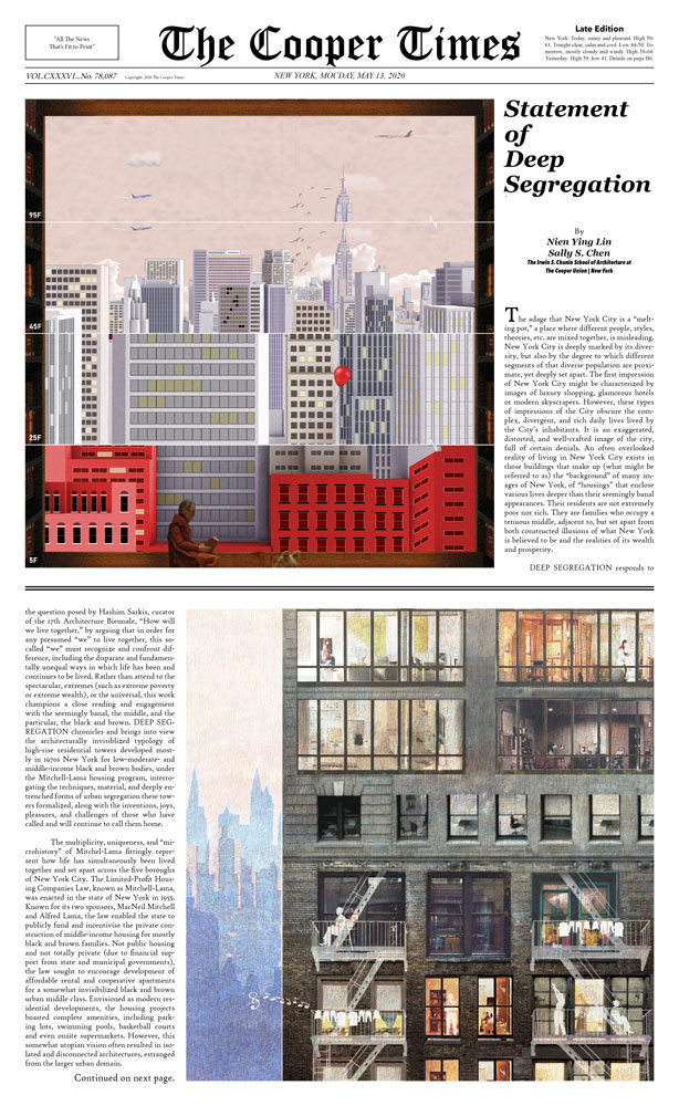 Sally Chen, Nienying Lin (MARch ’21, Cooper Union), Deep Segregation. Images: Sally Chen and Nienying Lin.