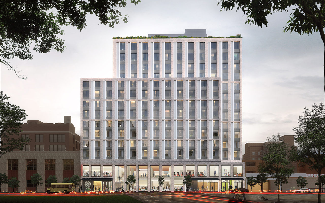 Rendering of the facade of The Eliza.