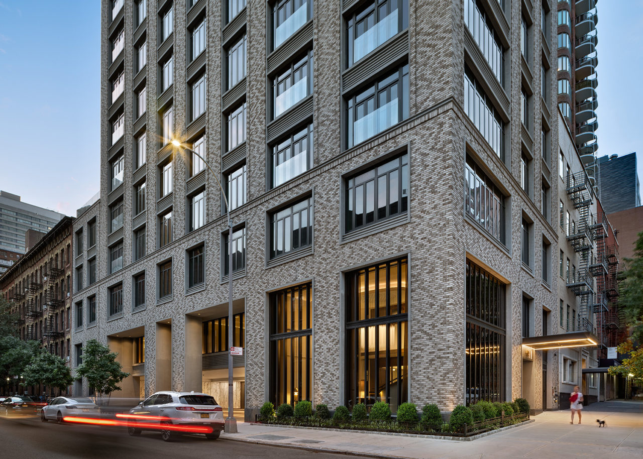 Photo of the exterior of 40 East End at street level.