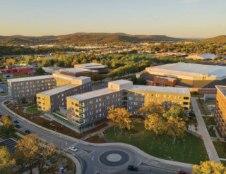 Adohi Hall in Fayetteville, Arkansas by Leers Weinzapfel Associates.