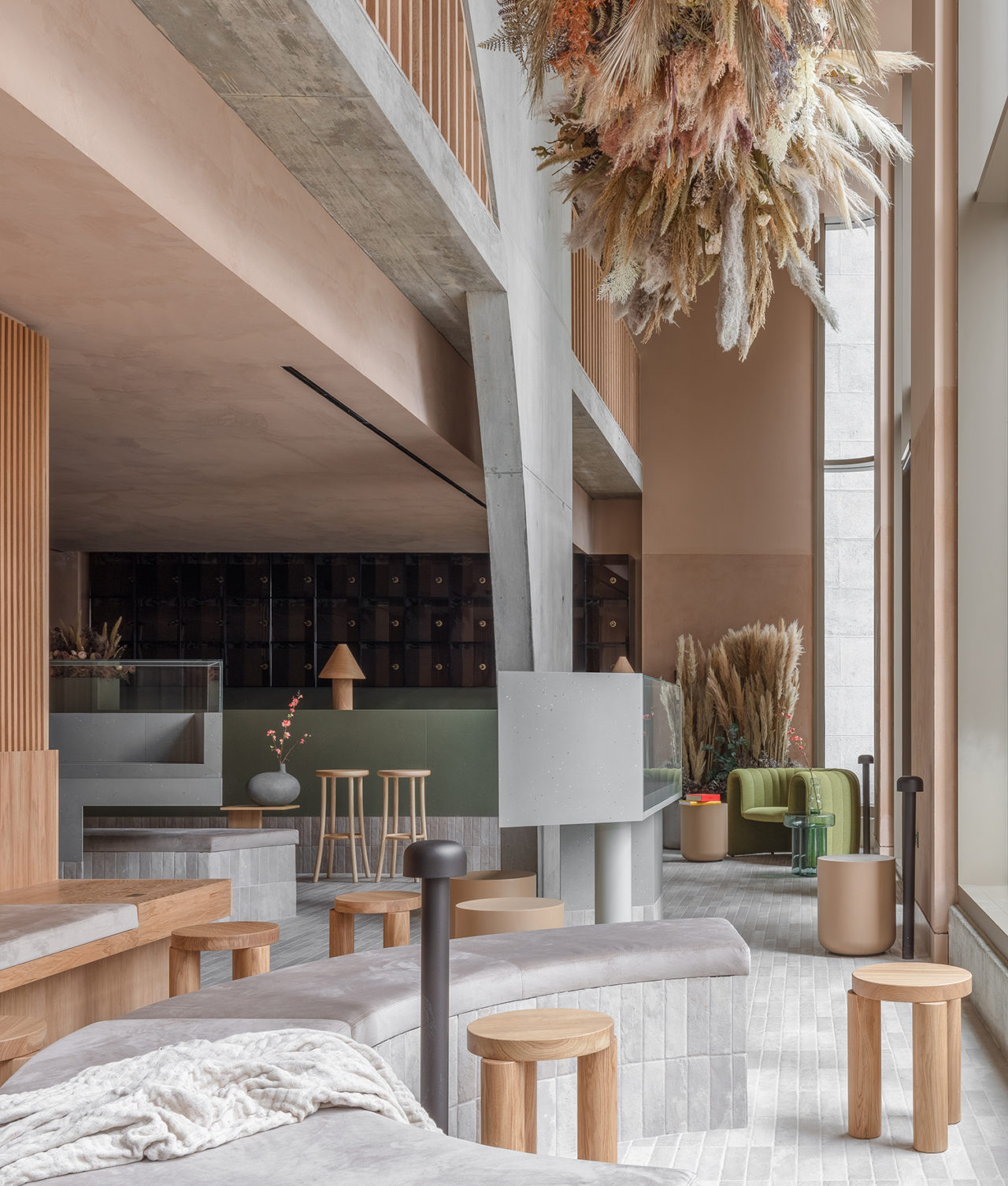 A lounge space inside Buckle Street Studios.