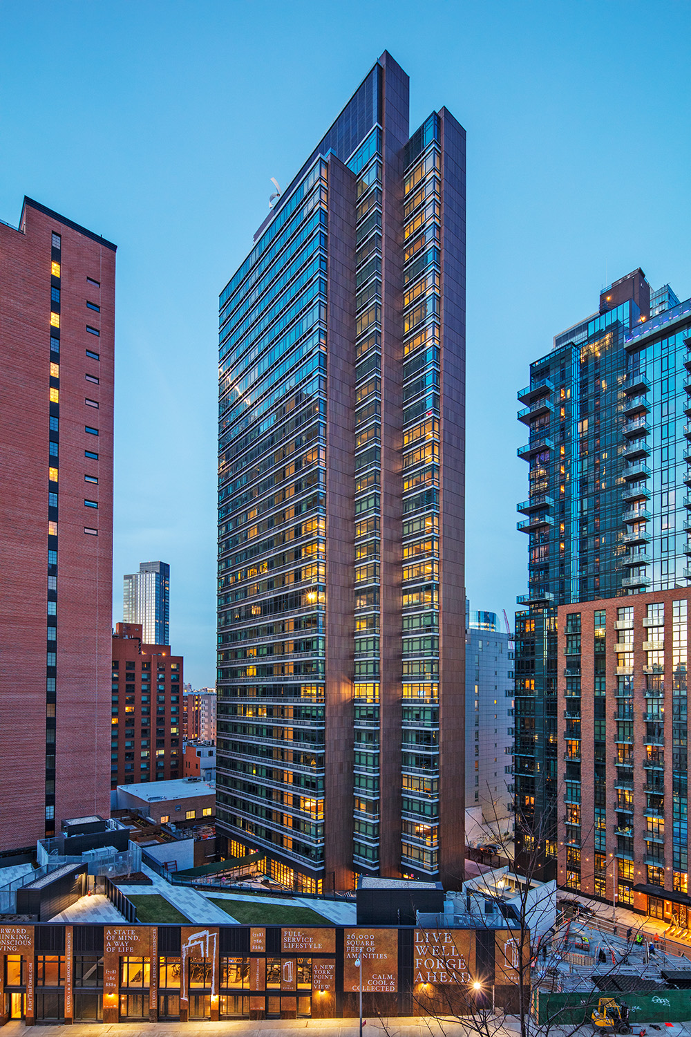 Exterior view of The Forge tower