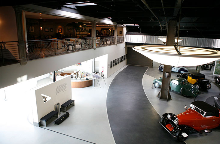 Interior of the Mullin Automotive Museum