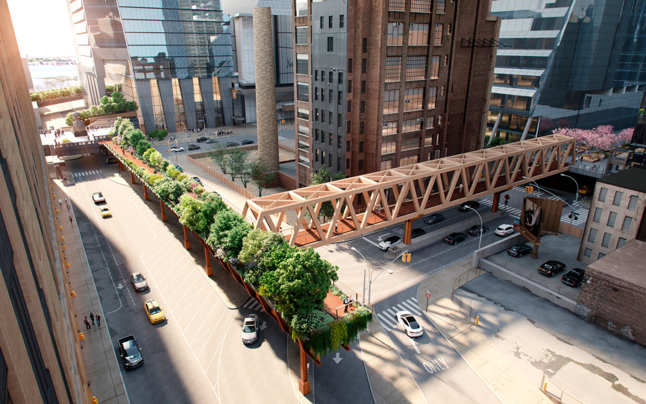 A rendering of the Highline Extension