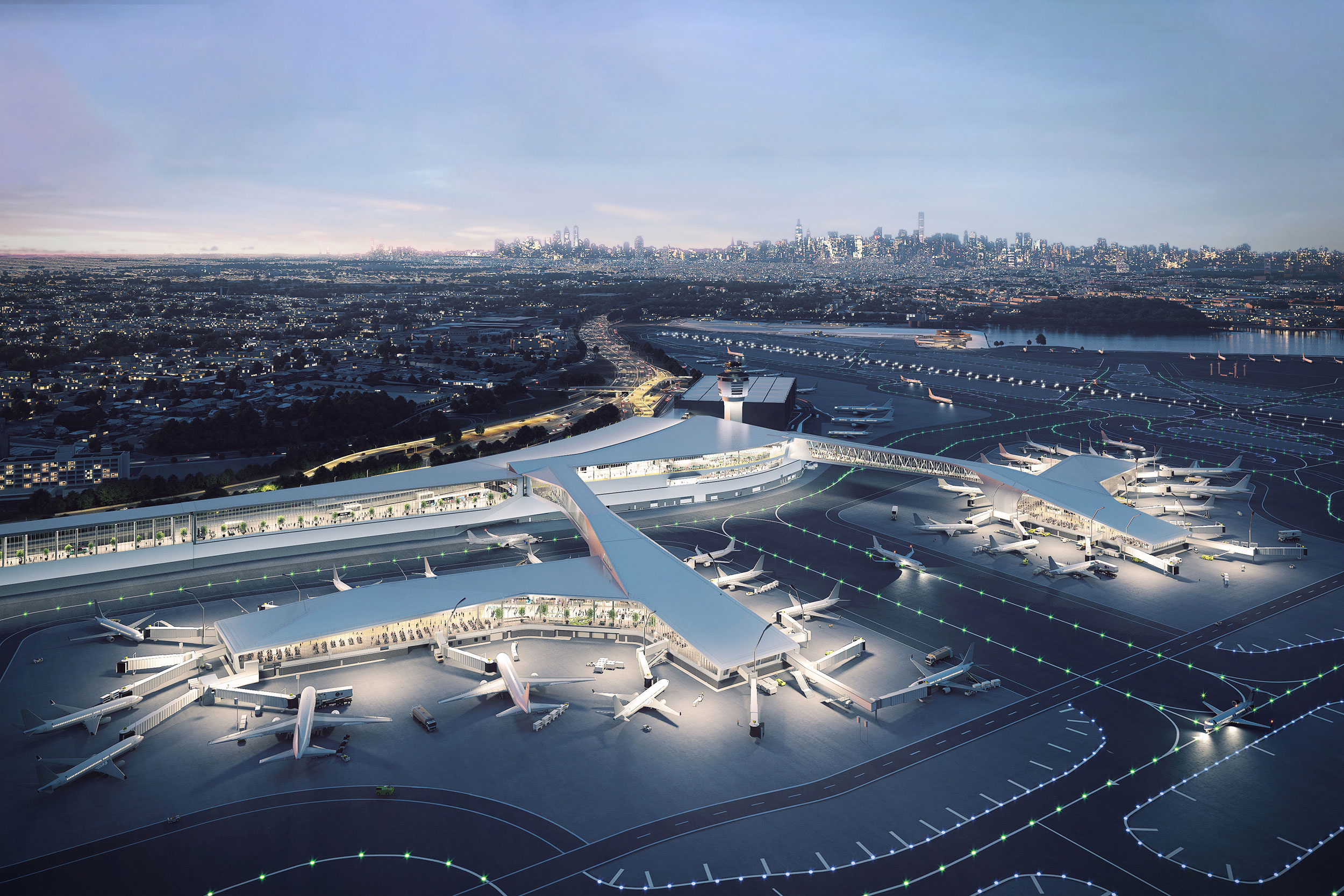 Rendering of the LaGuardia Airport New Terminal B