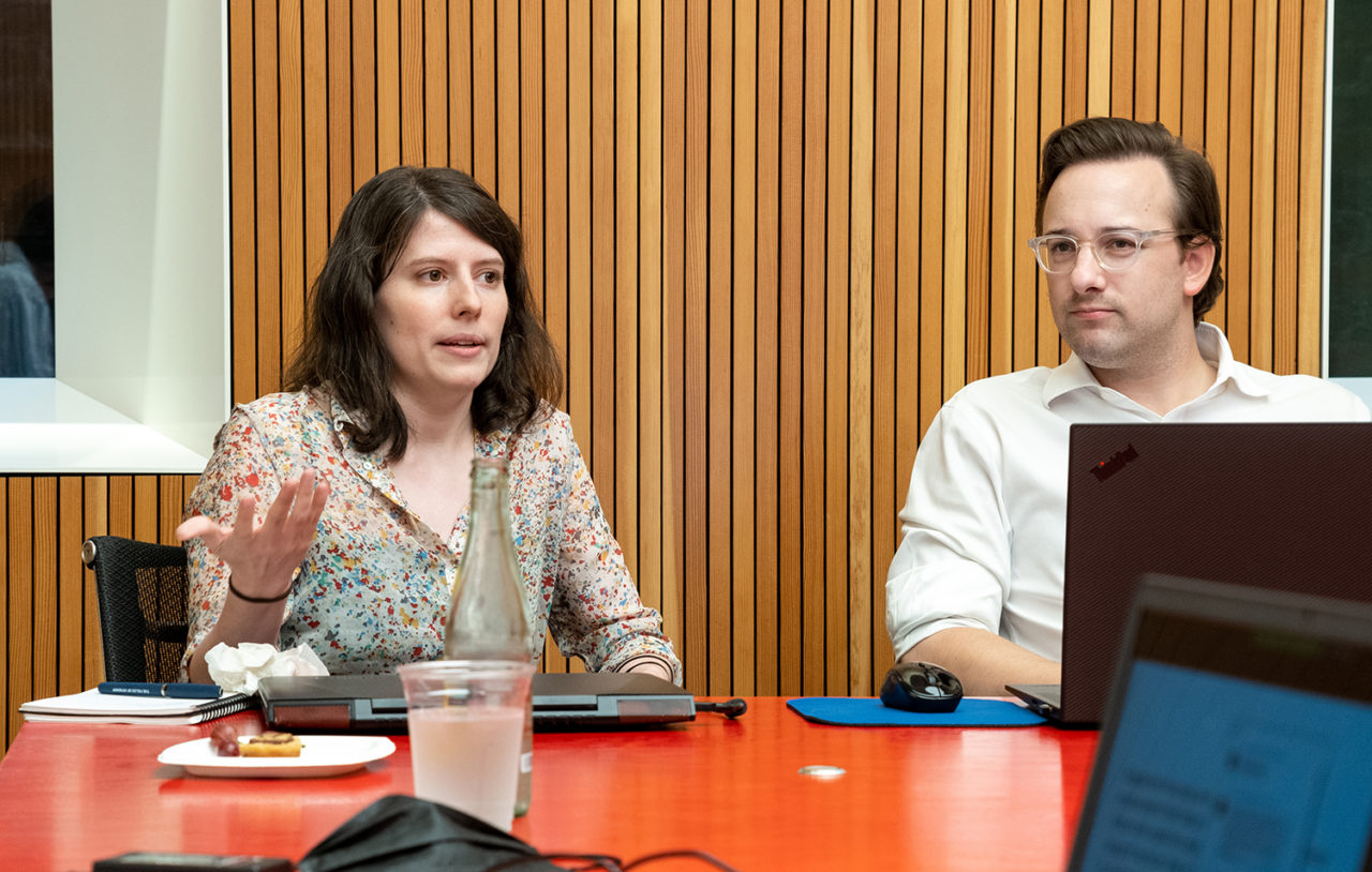 Harriet Provine, Assoc. AIA, and Steven Corsello, Assoc. AIA. Photo: Christina X. Brown.